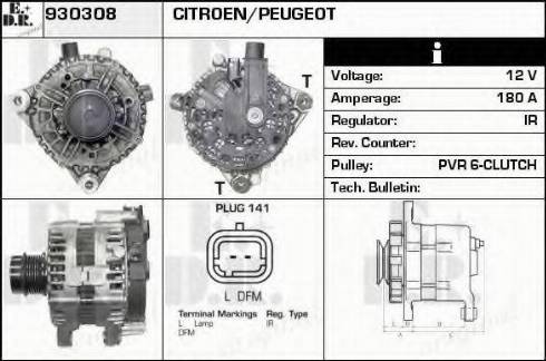 EDR 930308 - Генератор vvparts.bg