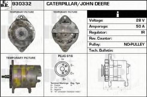 EDR 930332 - Генератор vvparts.bg