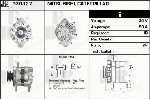 EDR 930327 - Генератор vvparts.bg