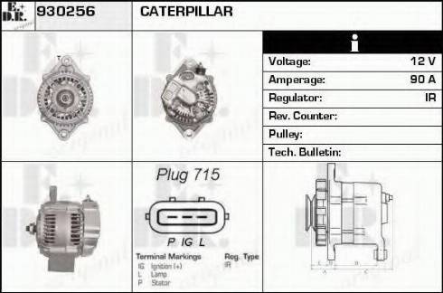 EDR 930256 - Генератор vvparts.bg