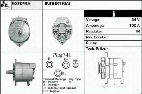 EDR 930265 - Генератор vvparts.bg