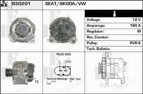 EDR 930201 - Генератор vvparts.bg