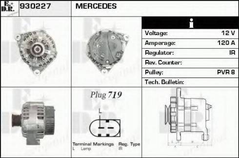 EDR 930227 - Генератор vvparts.bg