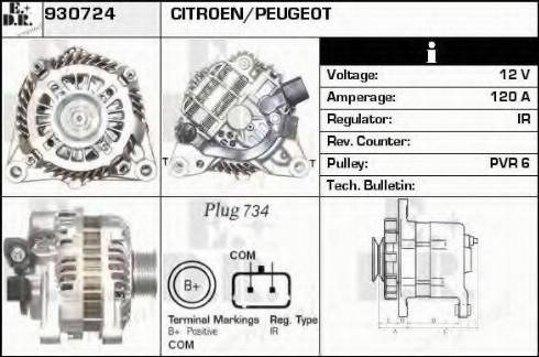 EDR 930724 - Генератор vvparts.bg