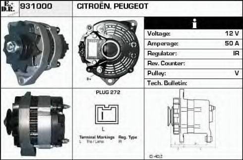 EDR 931000 - Генератор vvparts.bg