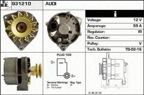 EDR 931210 - Генератор vvparts.bg