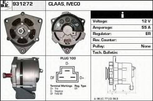 EDR 931272 - Генератор vvparts.bg