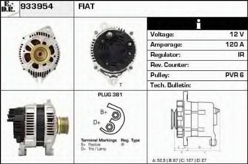 EDR 933954 - Генератор vvparts.bg