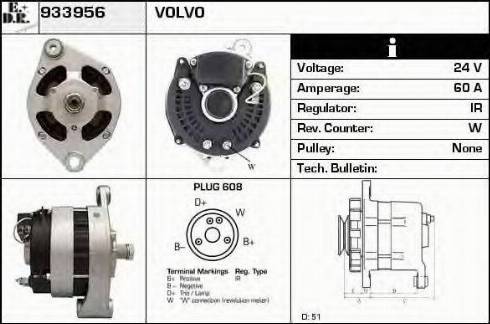 EDR 933956 - Генератор vvparts.bg