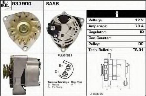 EDR 933900 - Генератор vvparts.bg