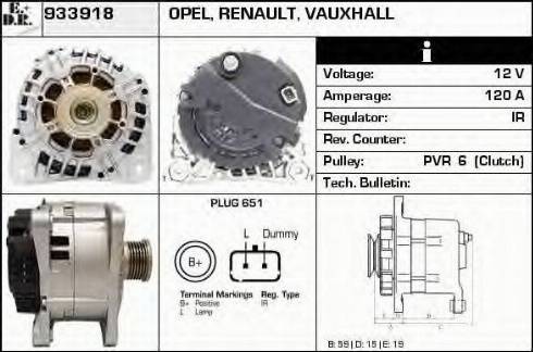 EDR 933918 - Генератор vvparts.bg