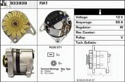 EDR 933939 - Генератор vvparts.bg