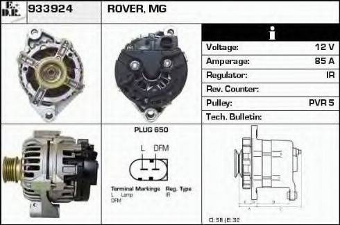 EDR 933924 - Генератор vvparts.bg