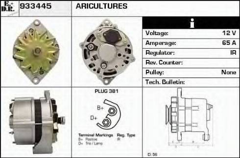 EDR 933445 - Генератор vvparts.bg