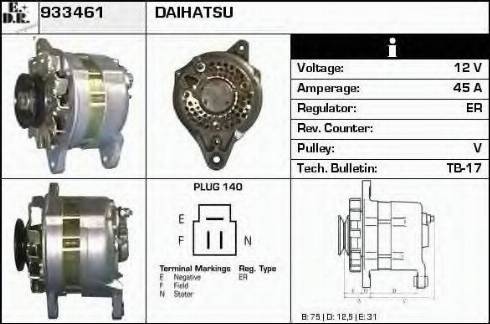 EDR 933461 - Генератор vvparts.bg