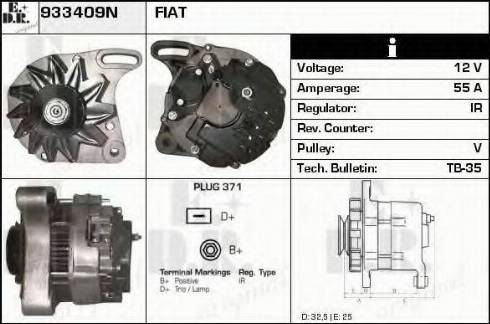 EDR 933409N - Генератор vvparts.bg