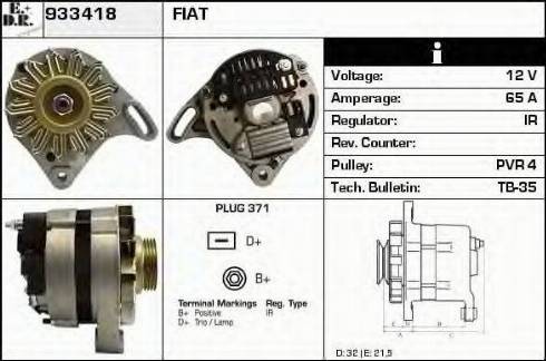 EDR 933418 - Генератор vvparts.bg