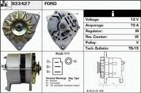 EDR 933427 - Генератор vvparts.bg