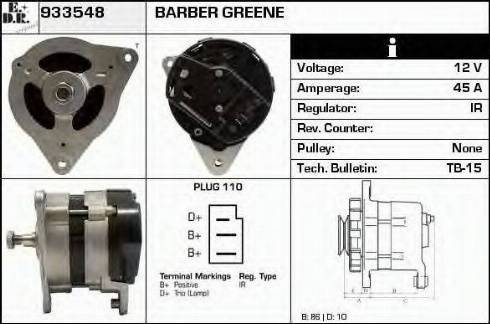 EDR 933548 - Генератор vvparts.bg