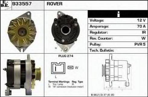 EDR 933557 - Генератор vvparts.bg