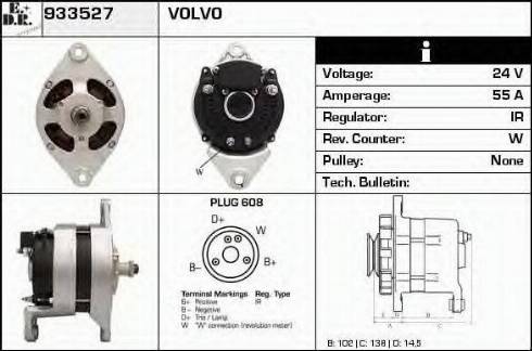 EDR 933527 - Генератор vvparts.bg