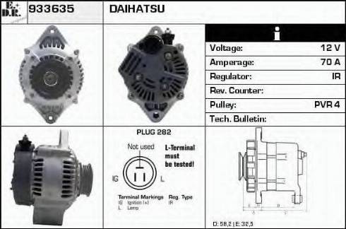 EDR 933635 - Генератор vvparts.bg