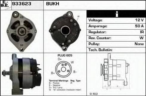 EDR 933623 - Генератор vvparts.bg