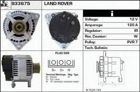 EDR 933675 - Генератор vvparts.bg