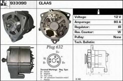 EDR 933090 - Генератор vvparts.bg