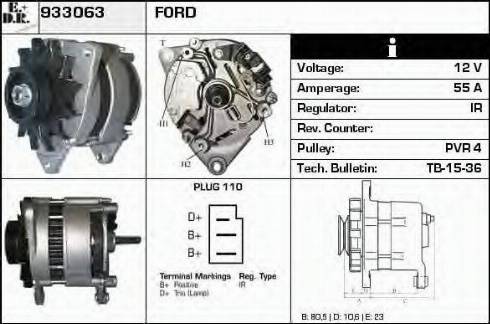 EDR 933063 - Генератор vvparts.bg