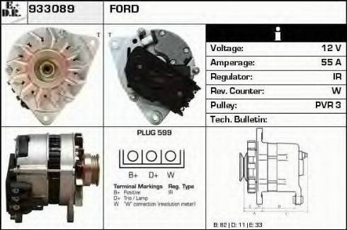 EDR 933089 - Генератор vvparts.bg