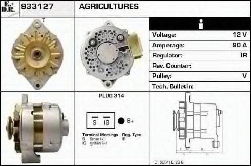 EDR 933127 - Генератор vvparts.bg