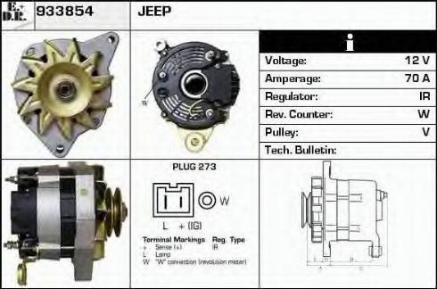 EDR 933854 - Генератор vvparts.bg