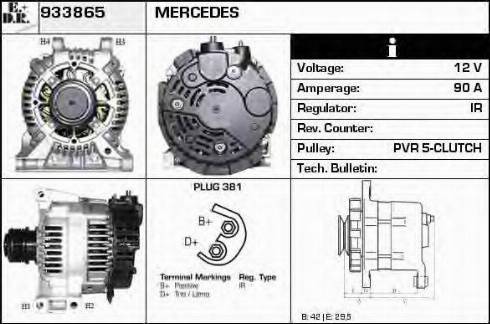 EDR 933865 - Генератор vvparts.bg