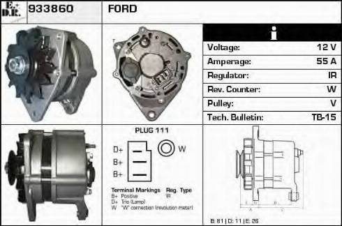 EDR 933860 - Генератор vvparts.bg