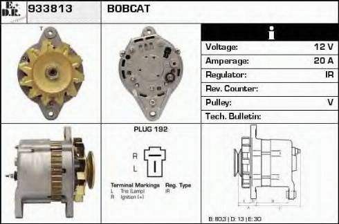 EDR 933813 - Генератор vvparts.bg