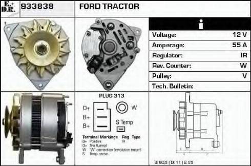 EDR 933838 - Генератор vvparts.bg