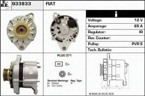 EDR 933833 - Генератор vvparts.bg