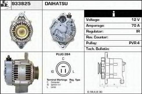 EDR 933825 - Генератор vvparts.bg