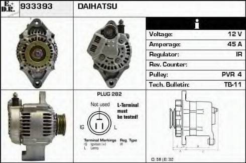 EDR 933393 - Генератор vvparts.bg