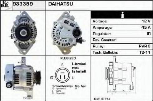 EDR 933389 - Генератор vvparts.bg