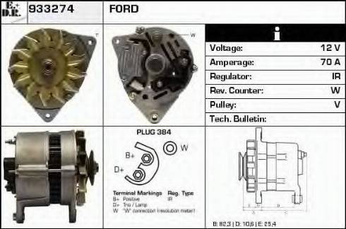 EDR 933274 - Генератор vvparts.bg