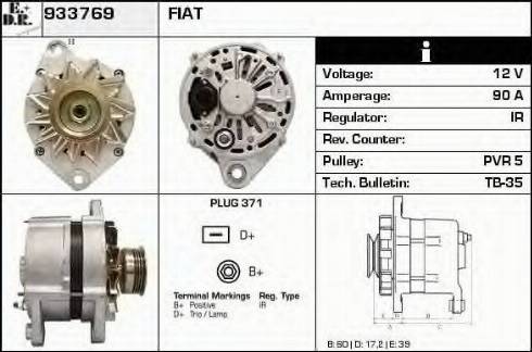 EDR 933769 - Генератор vvparts.bg