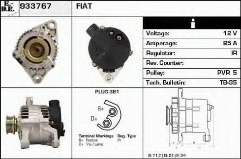 EDR 933767 - Генератор vvparts.bg