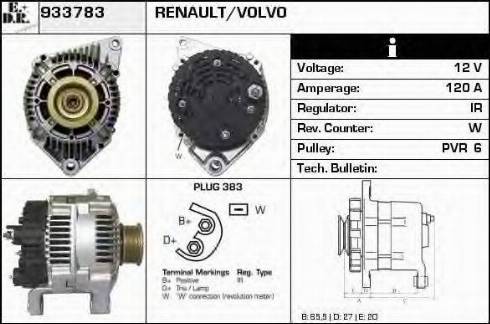 EDR 933783 - Генератор vvparts.bg