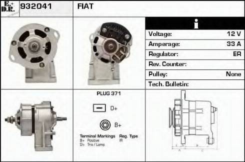 EDR 932041 - Генератор vvparts.bg