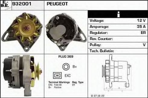 EDR 932001 - Генератор vvparts.bg