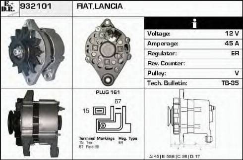 EDR 932101 - Генератор vvparts.bg