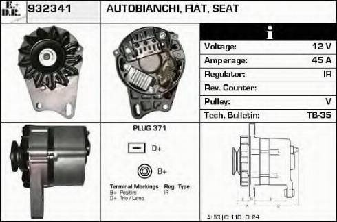 EDR 932341 - Генератор vvparts.bg