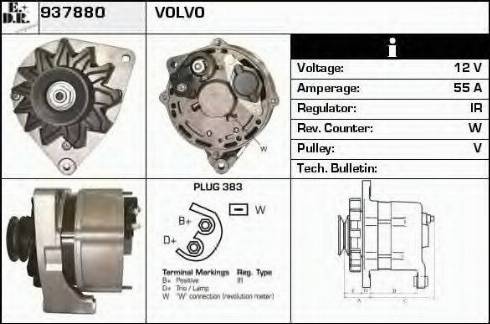 EDR 937880 - Генератор vvparts.bg